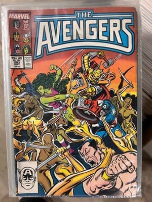 Marvel The Avengers Comic Book #283 Sept Bagged She-Hulk Thor Captain America - Image 1