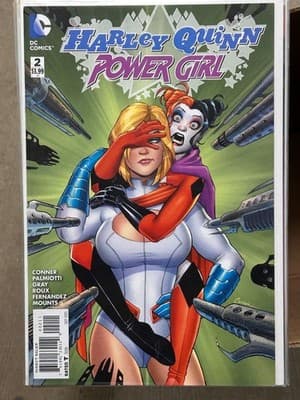 Harley Quinn Power Girl #2 2015 DC Comics Comic Book Direct Sales Cover Bagged - Image 1