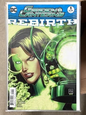 DC Green Lanterns Rebirth #1 Comic Johns Van Sciver Benes Wright Bagged - Image 1