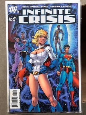 DC Infinite Crisis #2 2006 Power Girl Superman Comic Book Bagged Boarded VG - Image 1