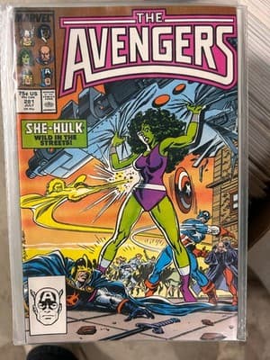Marvel The Avengers Comic Book #281 She-Hulk Cover July Bagged Boarded VG - Image 1