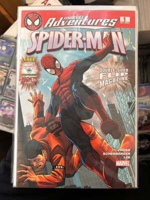 Marvel Adventures Spider-Man #1 Double-Sized Flip Magazine Comic Free Card - Image 1