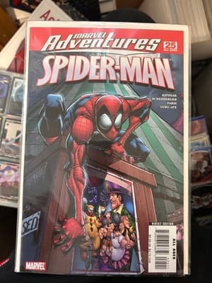 Marvel Adventures Spider-Man Comic Book 25 Direct Edition Spider-Man Cover - Image 1