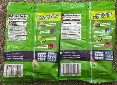 MrBeast Feastables Sour Strikes Gummies 7.5oz 2pk Assorted Flavors Sealed - Thumbnail 2
