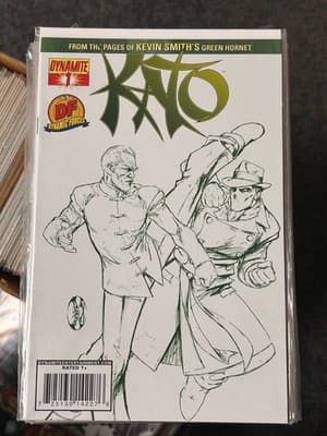 Dynamite Kato Comic Kevin Smith Green Hornet DF Dynamic Forces Sketch Cover - Image 1