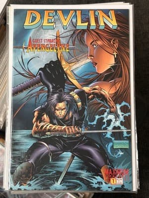 Devlin #1 Comic Guest Starring Avengelyne Maximum Press Single Issue Bagged - Image 1
