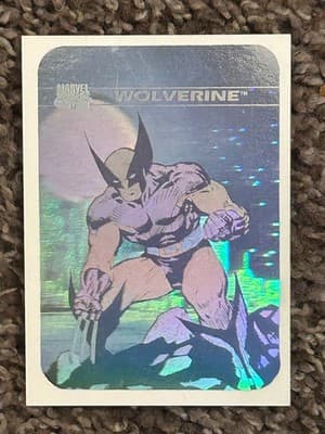 Marvel Hologram Cards MH2 - MH5 Set Magneto Silver Surfer Wolverine SpiderMan - Thumbnail 6