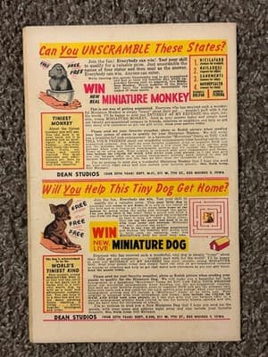 Jet Power Comic No.1 Reissue Sci-Fi Rocket Spaceship Vintage Yellow 10c Used - Thumbnail 6