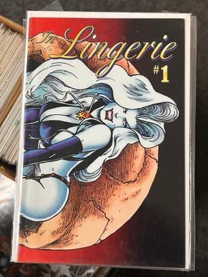 In Lingerie #1 Comic Book Bagged Boarded Single Issue Indie Pinup Moon Cover Art - Image 1
