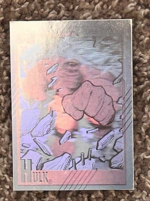 Marvel Hologram Cards Set H1-H5 Spider-Man Hulk Punisher Doctor Doom Mole Man - Thumbnail 4