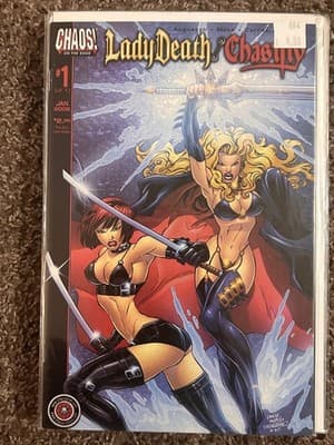 Lady Death Chastity #1 2002 Chaos On The Edge Comic Jan 2002 1st Issue Bagged - Image 1