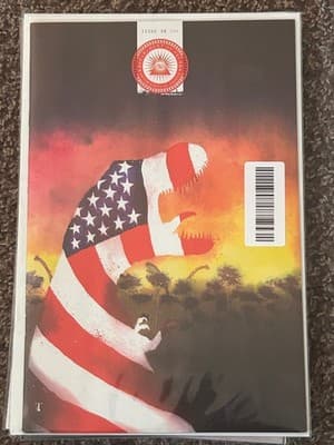Comic Book Issue 36 Bagged Boarded US Flag T Rex Cover Single Issue - Image 1