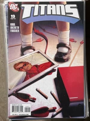 DC Titans 19 2016 Jan Comic Book Krul Unzueta Faucher Direct Sales Bagged - Image 1