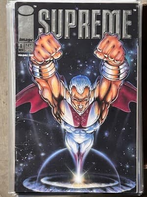 Image Comics Supreme #1 Nov Comic Book Good Silver Logo Cosmic Cover - Image 1