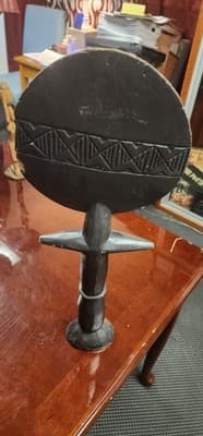 African Akuama Wooden Statue - Thumbnail 2