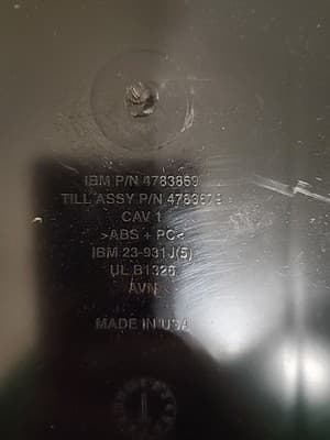 Ibm Point Of Sale Cash Till Drawer Tray Replacement 5 Bill Compartment Black - Thumbnail 3