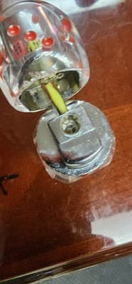 Gambling Lighter 3 Stacked Clear Dice - Thumbnail 6