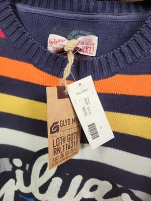 Gilyard Multicolor Striped Sweater 4XL - Thumbnail 2