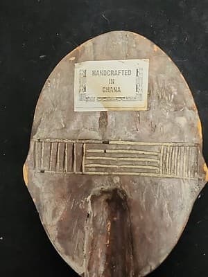 🗿 Antique Ashanti Fertility Doll; Akua'ba Doll, Ghana Hand-Carved Wood - Thumbnail 4