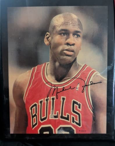 Micheal Jordan Vintage Poster Sticker On Frame