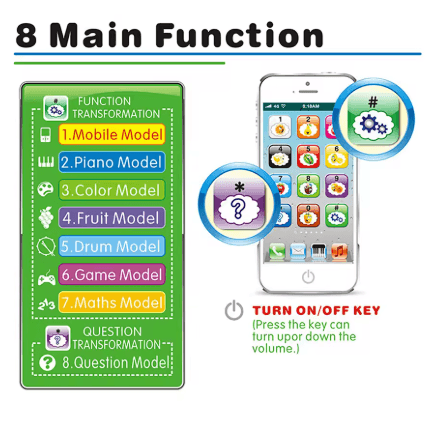 Kids Toy Smartphone with Interactive Buttons - Thumbnail 6