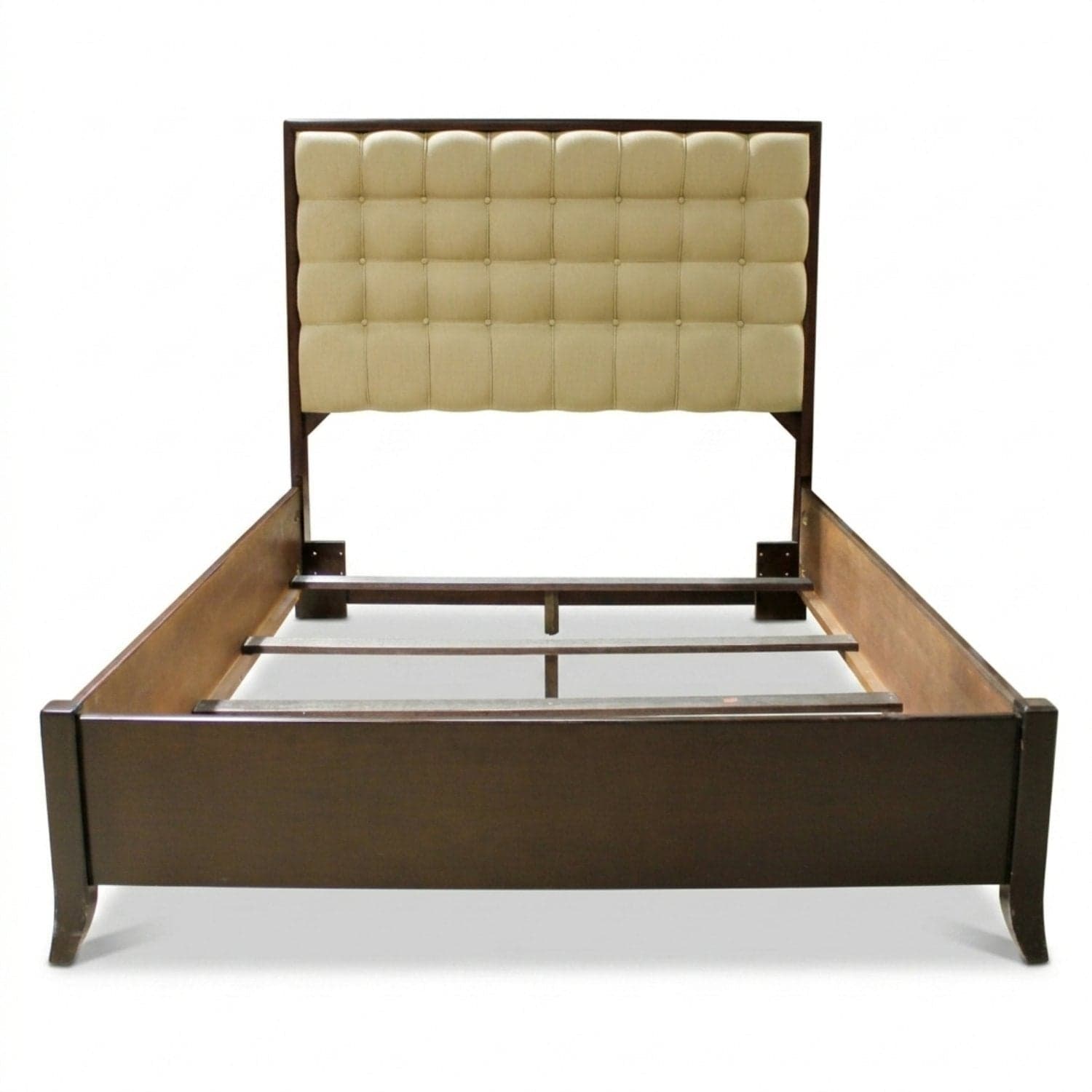 Stanley Furniture Upholstered Queen Bed - Dark Brown - Image 1