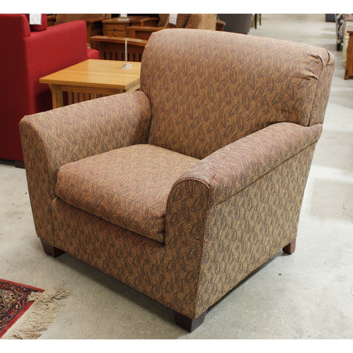 Park Place Patterned Club Chair - Multi-Color - Thumbnail 3
