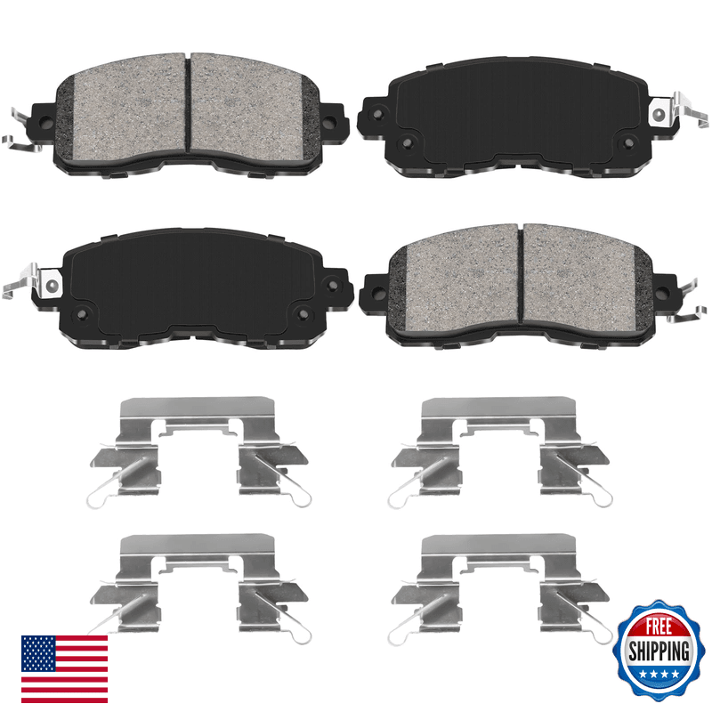 Hyftjyz Ceramic Front Brake Pads Set Compatible 2013 Nissan Altima - Image 1