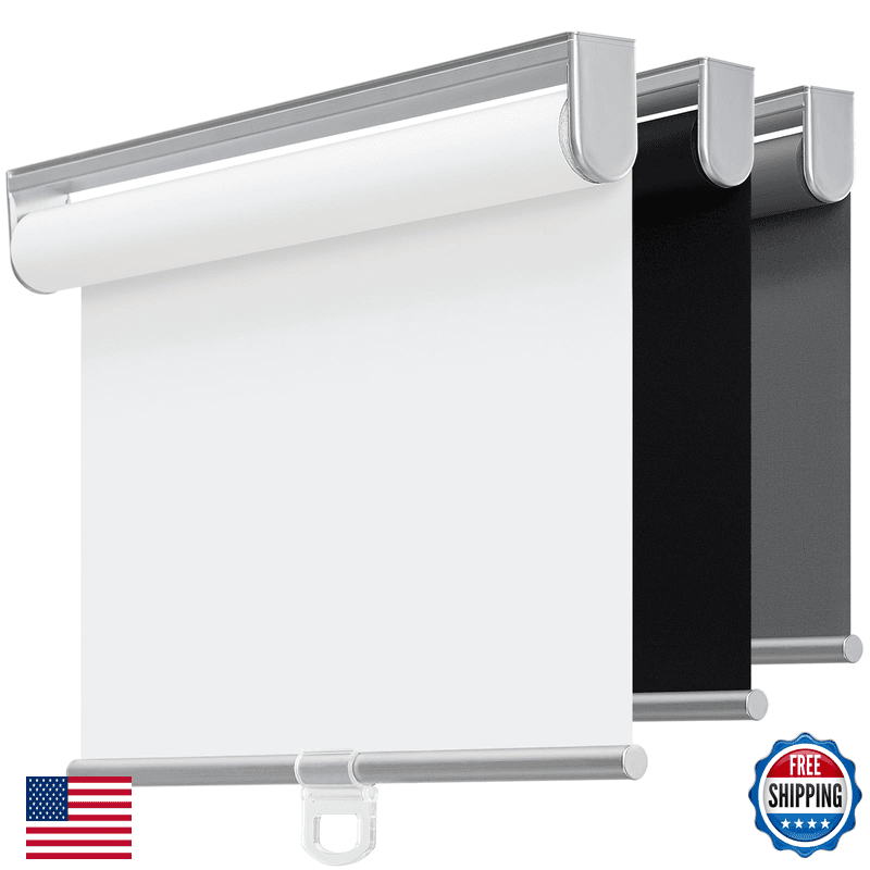 Tovalor Cordless 100 Blackout Roller Shades For Windowsuv Protection Pull Down - Image 1