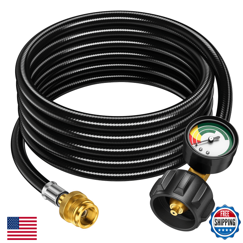 Alloxity12Ft Propane Hose Adapter 1Lb To 20Lb Gauge Propane Tank Adapter 20 Lb - Image 1