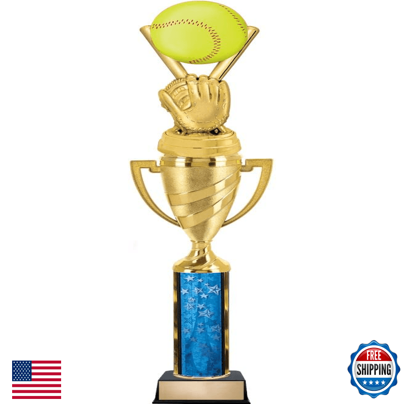 Crown Awards Softball Tournament Trophies 14.8 Softball Trophy Award For - Image 1