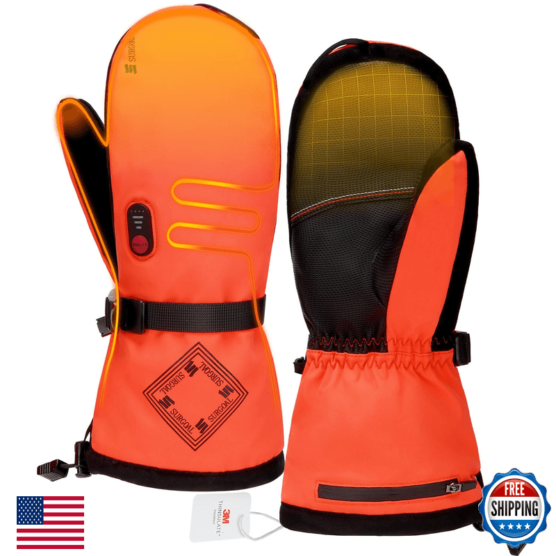 Surgoal Heated Gloves For Men 7.4V Heated Mittens For Women Rechargeable Pu - Image 1