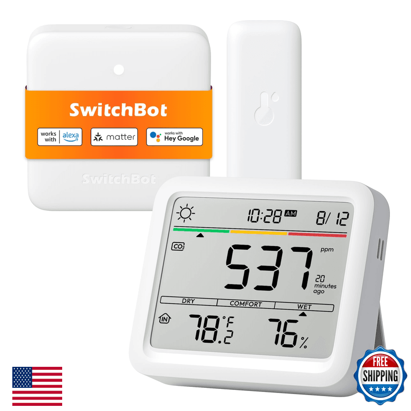 Switchbot Co2 Detector Air Quality Monitor Indoor Co2 Monitor For - Image 1