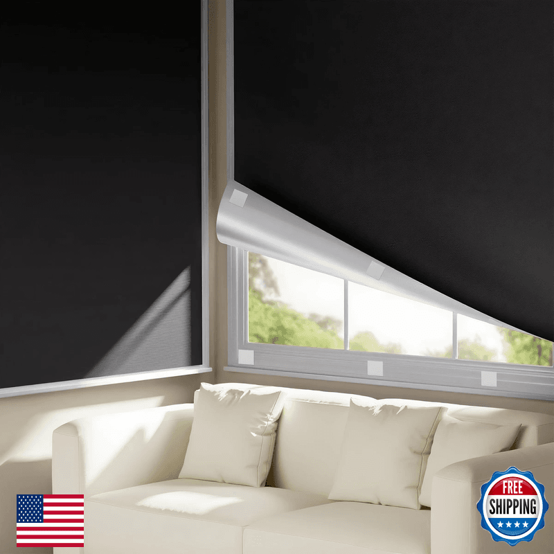 Tryast Portable Blackout Curtains For Bedroom 31 X 54 Black Out Window Cover No - Image 1