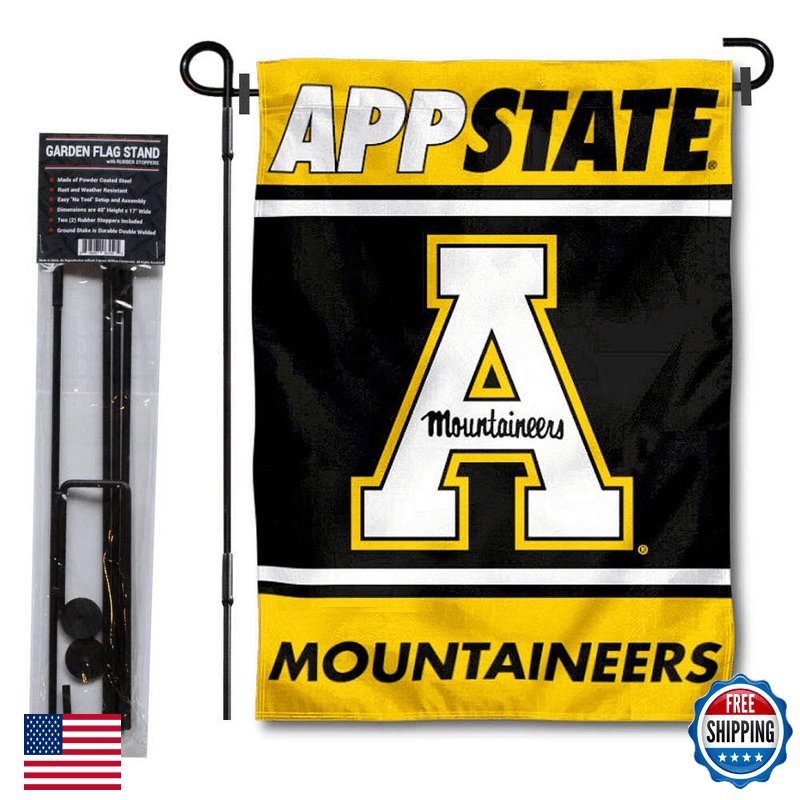 College Flags & Banners Co. Appalachian State Mountaineers Garden Flag Stand - Image 1