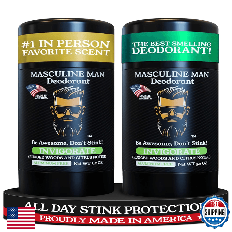 Masculine Man Deodorant For Men - Aluminum Mens Deodorant - Travel Size Natural - Image 1