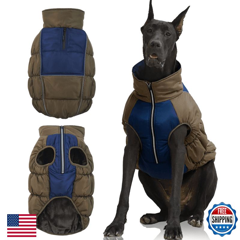 Iecoii Extra Large Dog Coat Xxl Waterproof Snow Jacket Fleece Lined Reflective - Image 1