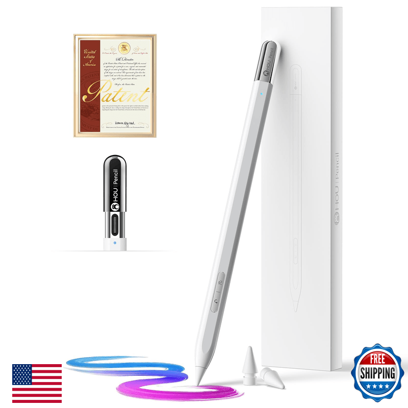 Hou Stylus Pen For Apple Ipad - Usb-C Charging Hidden Port Strong Magnetic - Image 1