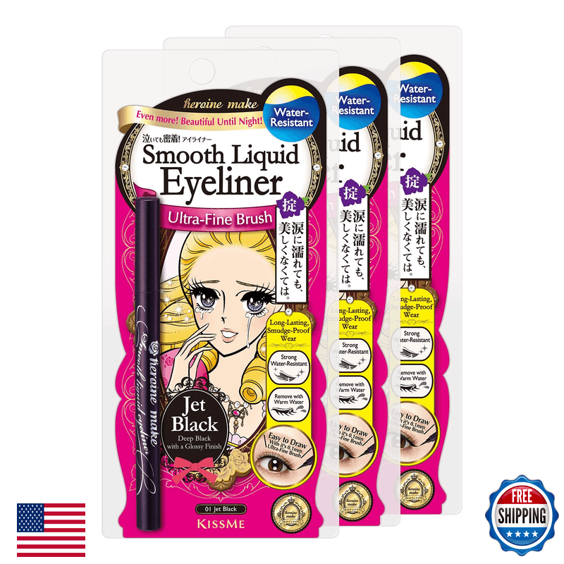 Heroine Make By Kissme Waterproof Eyeliner Ultra-Fine 0.1Mm Tip Liquid Eyeliner - Image 1