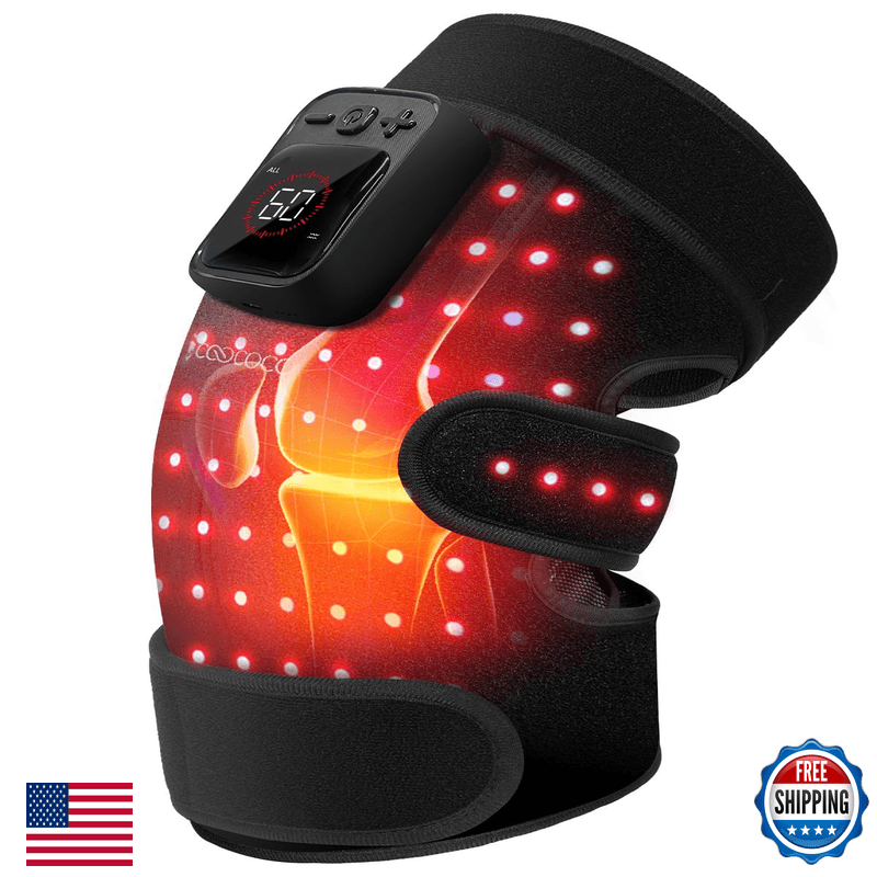 Coococo Red Light Therapy Knee Massager Knee Pain Relief Cordless 5000Mah - Image 1