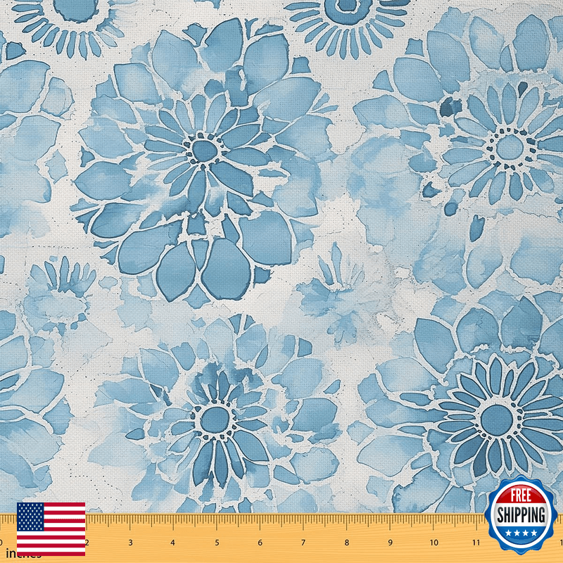 Feelyou Flower Upholstery Fabric For Chairs 5 Yard Vintage Flower Fabric By The - Image 1