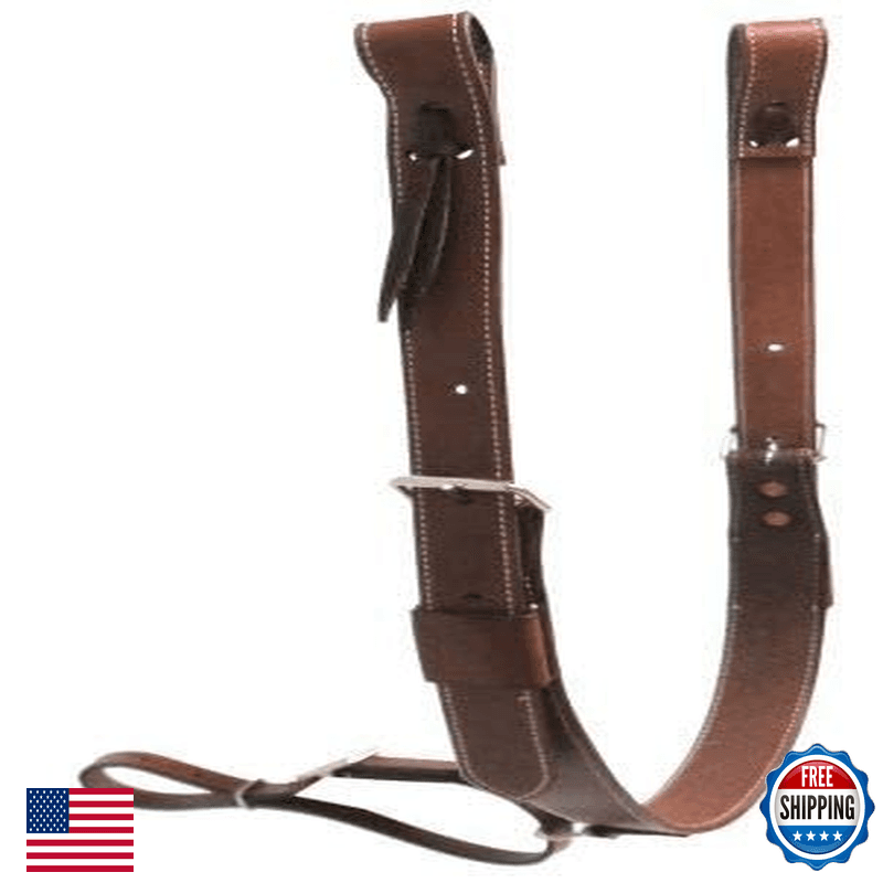Showman Pony 1.75 Wide Leather Back Cinch W/Roller Buckles 14455 - Image 1
