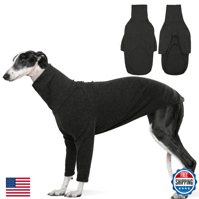 Dentrun Italian Greyhounds Sweater Turtleneck Knit Sweatshirt Lightweight - Image 1