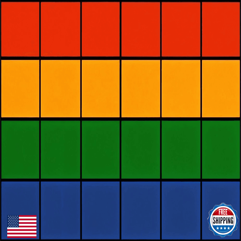 Opaman Classroom Rug Elementary 9 X 6 Carpets Large Rainbow Rugs 24 Seats For - Image 1