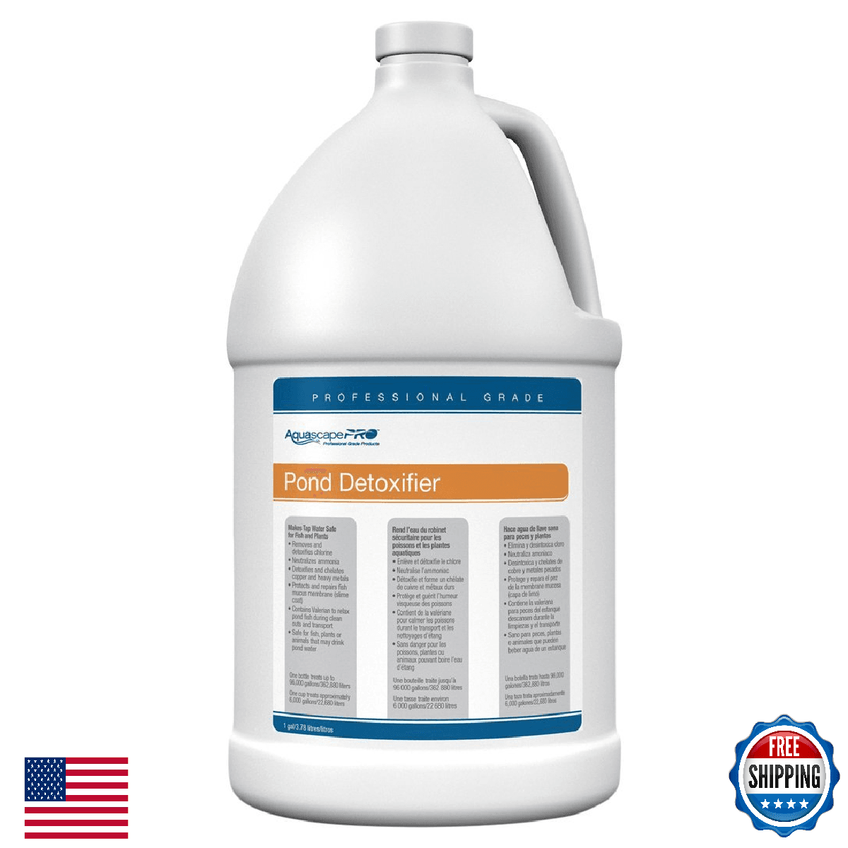 Aquascape Pond Detoxifier Water Treatment for Ponds, Pro Contractor Grade, Liqui - Image 1