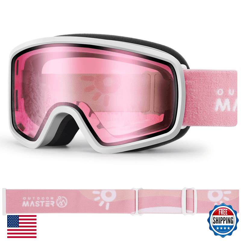 Outdoormaster Kids Ski Goggles Otg Snowboard Goggles 100 Uv Protection Kids - Image 1