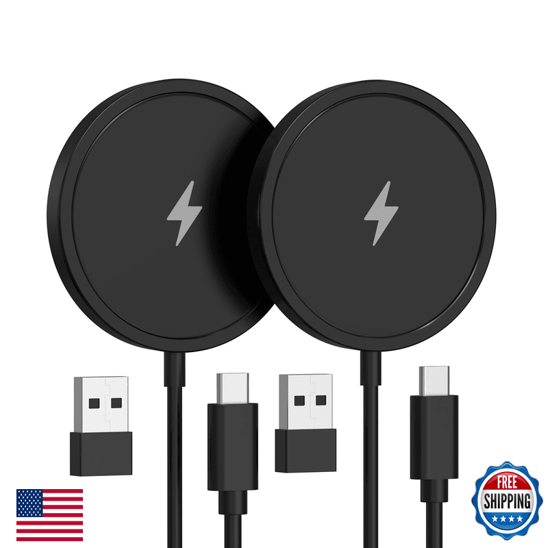 Pinruige Magnetic Wireless Charger For Iphone 15W Mag Safe Charger 2 Pack - Image 1