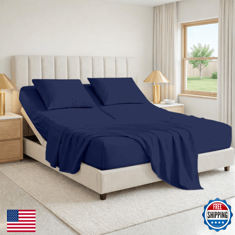 Sgi Bedding 32 King Split Top Flex Head Sheet Set 1000 Thread Count 100 - Image 1