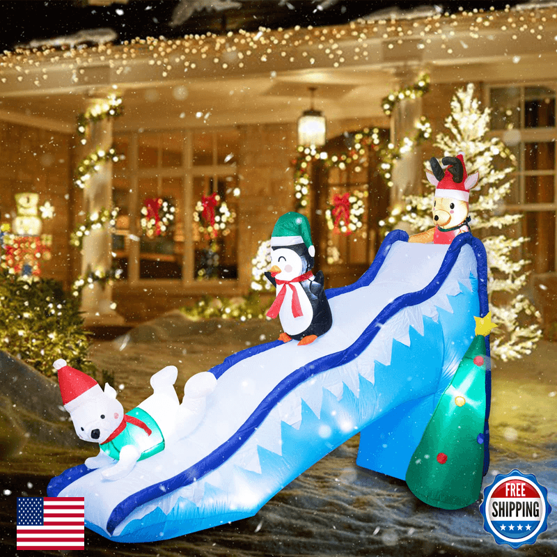Bshine Christmas Inflatable Outdoor Decorations - 9.5 Ft Christmas Inflatable - Image 1