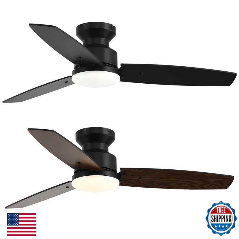 Conciseer 42 Inch Ceiling Fans Lights And Remote Bedroom Living Room Office - Image 1